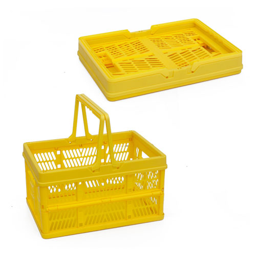 Foldable Kitchen sakafo Voankazo mofo Cutlery Ary mbola hanohon Plastic Basket