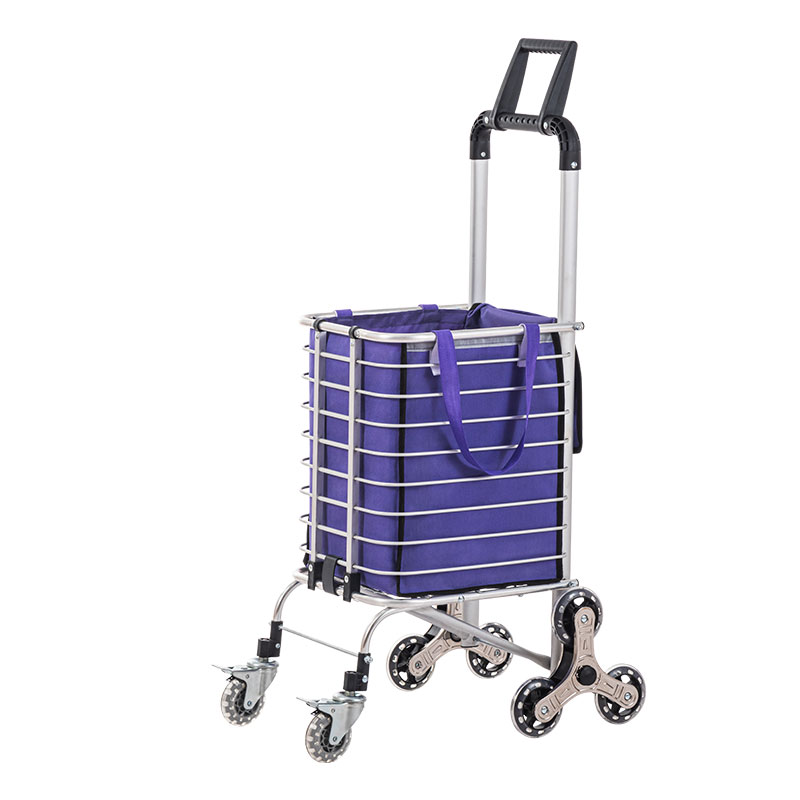 Kodia 8 miforitra Aluminum Alloy Shopping Trolley Cart misy kitapo